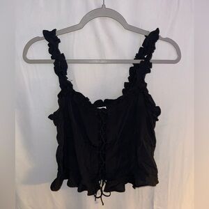 H&M Black Crop Top, Size Small